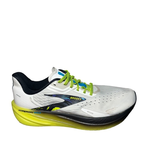 Brooks Hyperion max Men's White and Yellow Running Shoe size 11.5